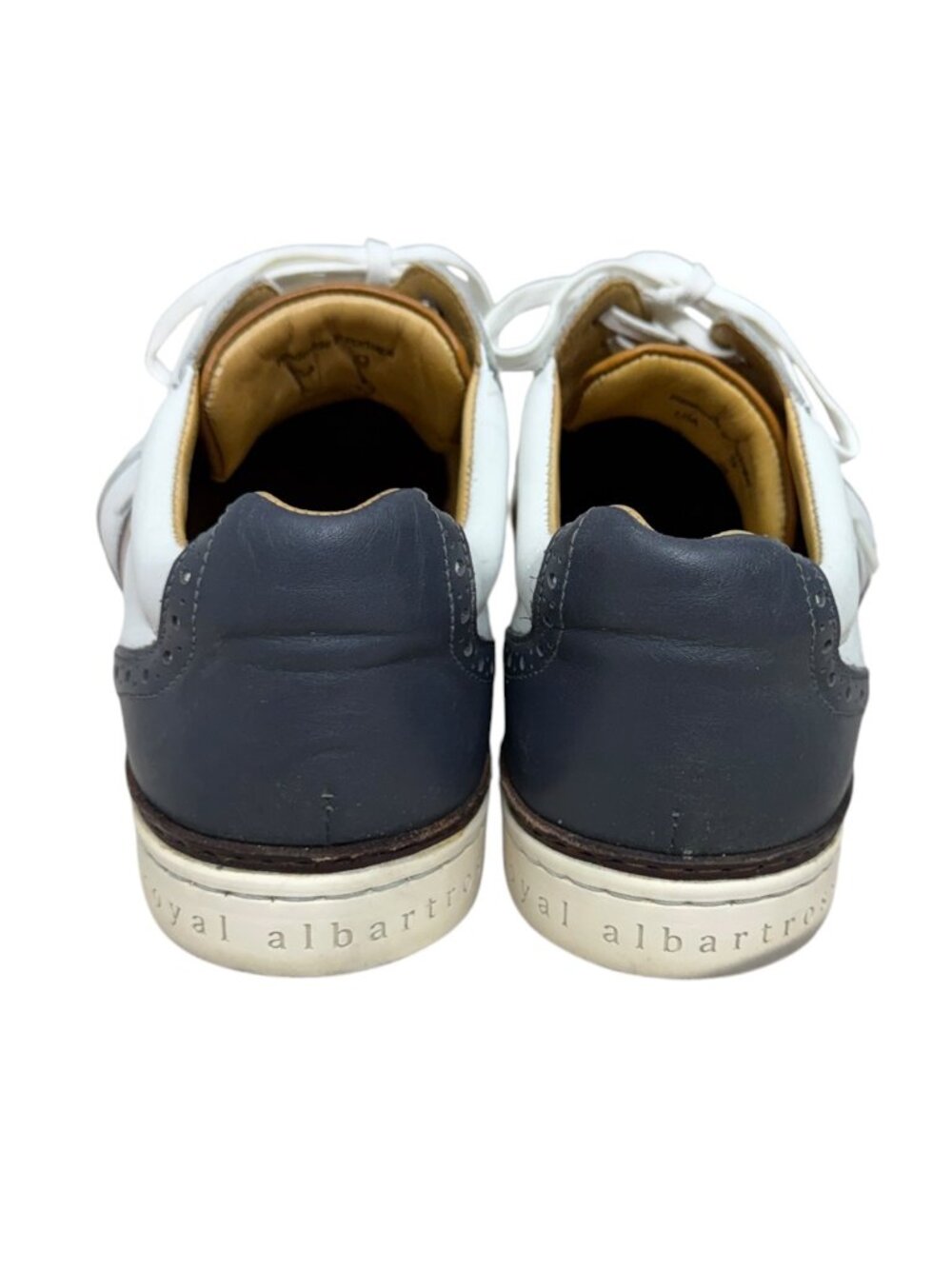 Royal Albatross Kingsman Traditional Wingtip Spikeless Golf Shoe Men's Sz 9 - Picture 4 of 9